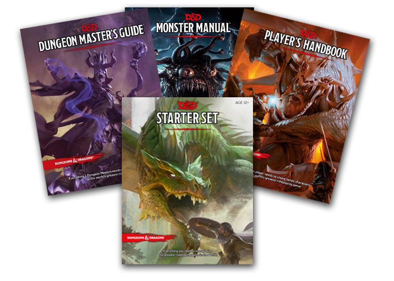 Click on the image to preorder the Dungeons and Dragons 5th edition books and set!