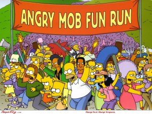 angry mob fun run